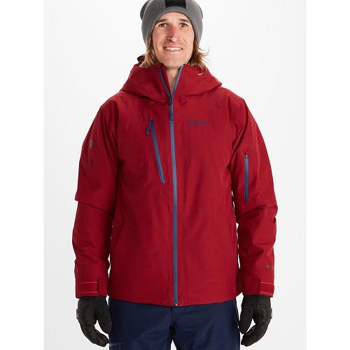 Marmot Lightray Jackets - Mens Ski Jacket Dark Red CA7946518 Canada